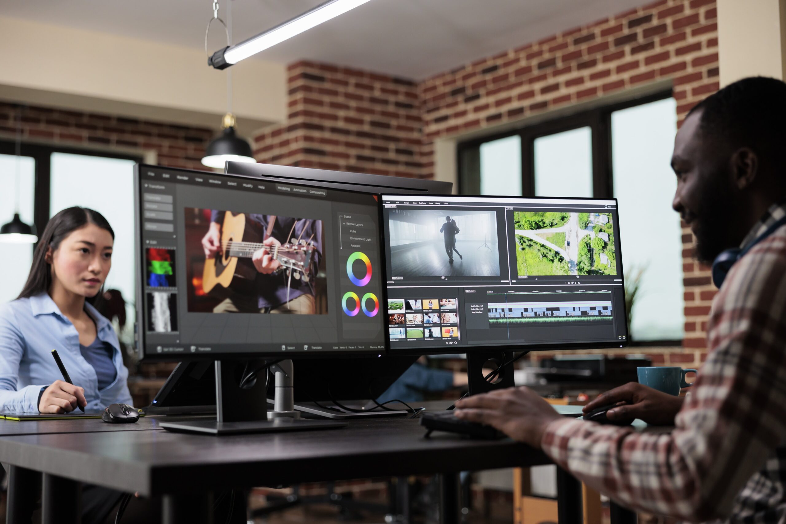 Post production department team leader editing movie footage using advanced technology software. post production department team leader editing mov 2022 07 07 13 28 22 utc scaled