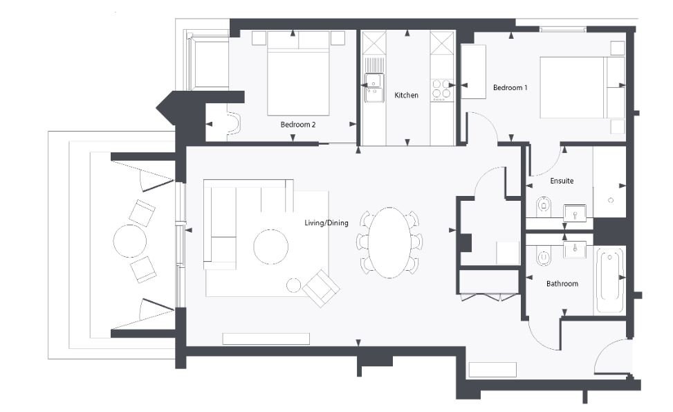 carriage floorplan flat3
