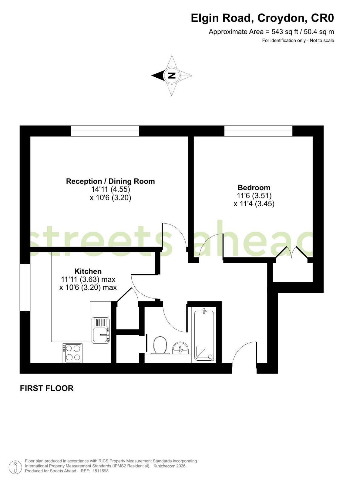 Elgin Road, Croydon floor plan 1