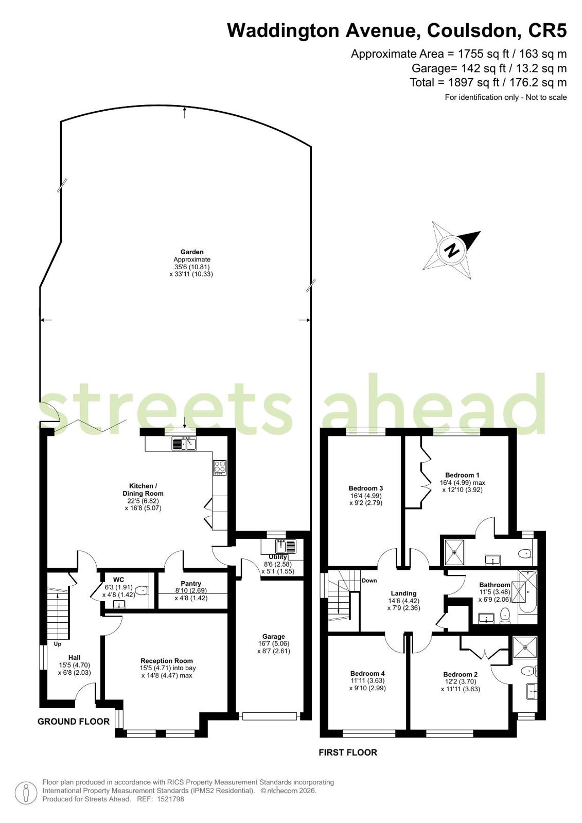 Waddington Avenue, Coulsdon floor plan 1