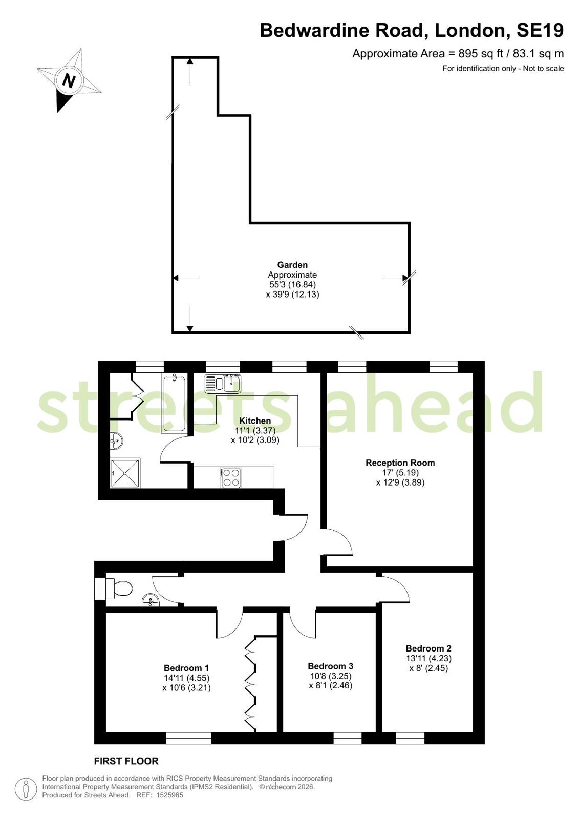 Bedwardine Road, London floor plan 1