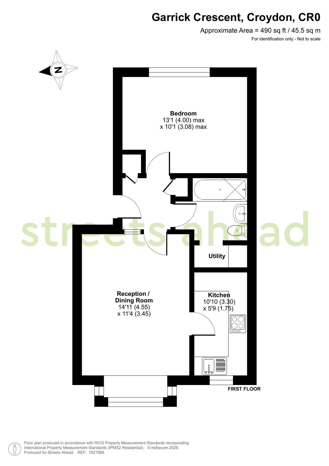 Garrick Crescent, Croydon floor plan 1