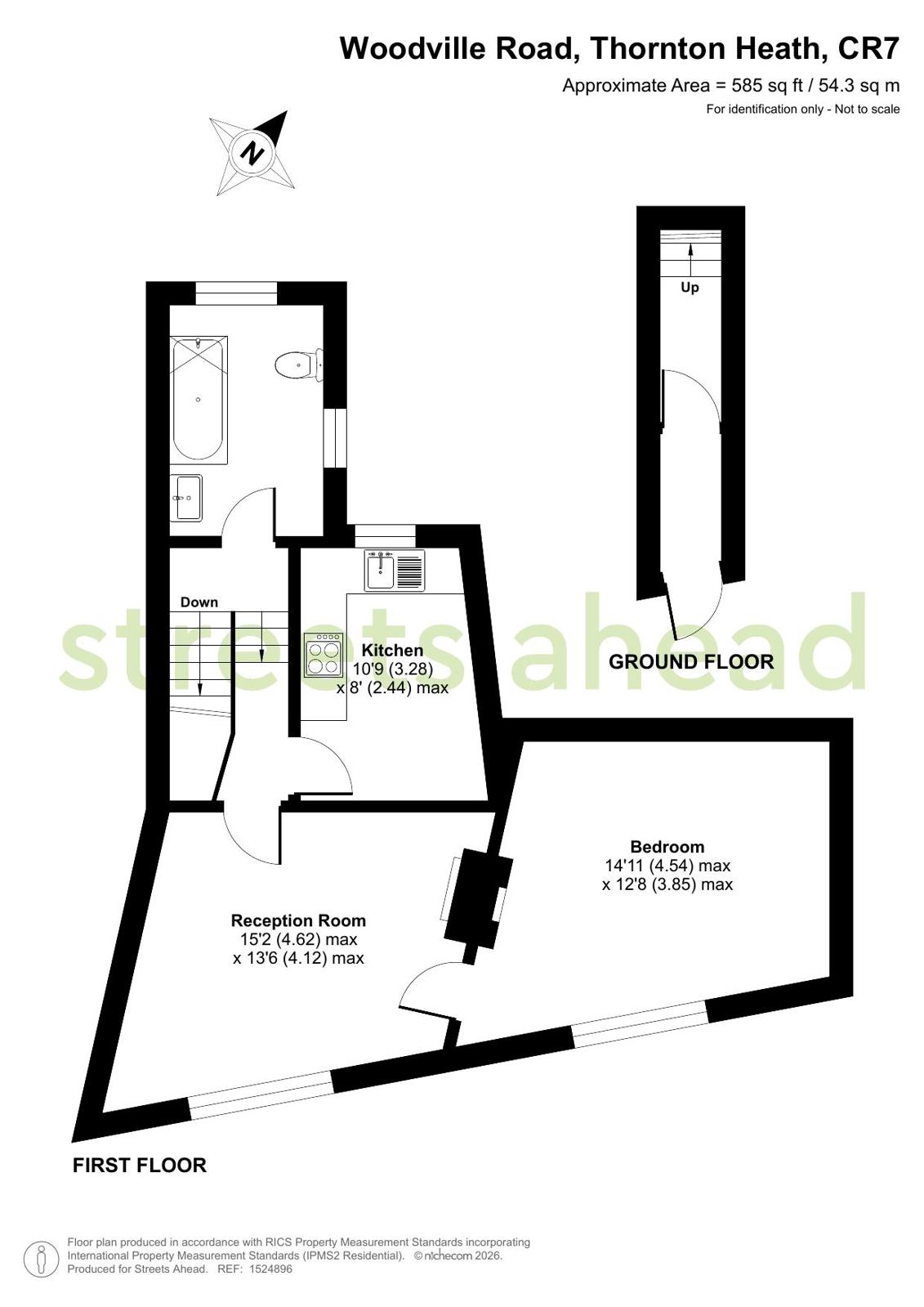 Woodville Road, Thornton Heath floor plan 1